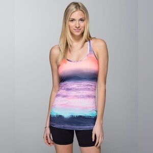 Lululemon Cool Tie Dye Running Workout Racerback Tank